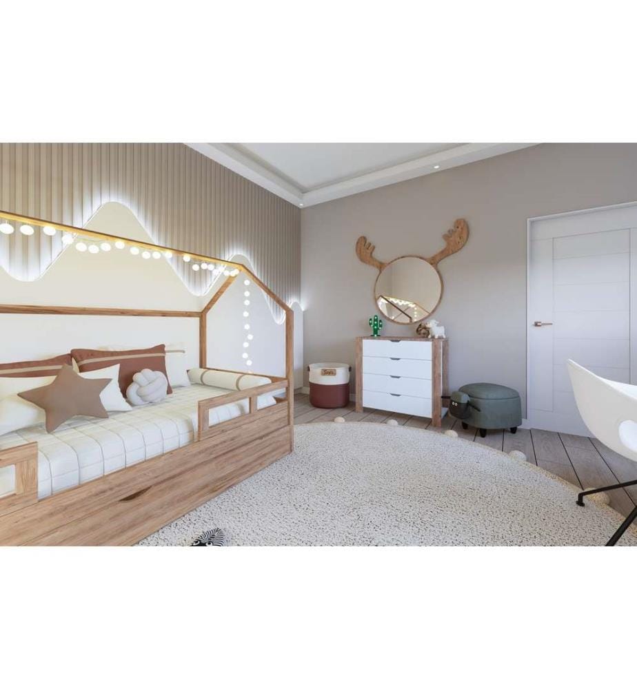 Dresser - Light Walnut White
