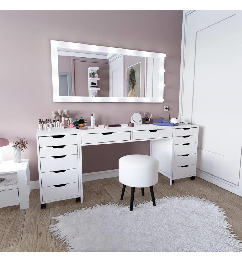 Make-Up Table - Matte White