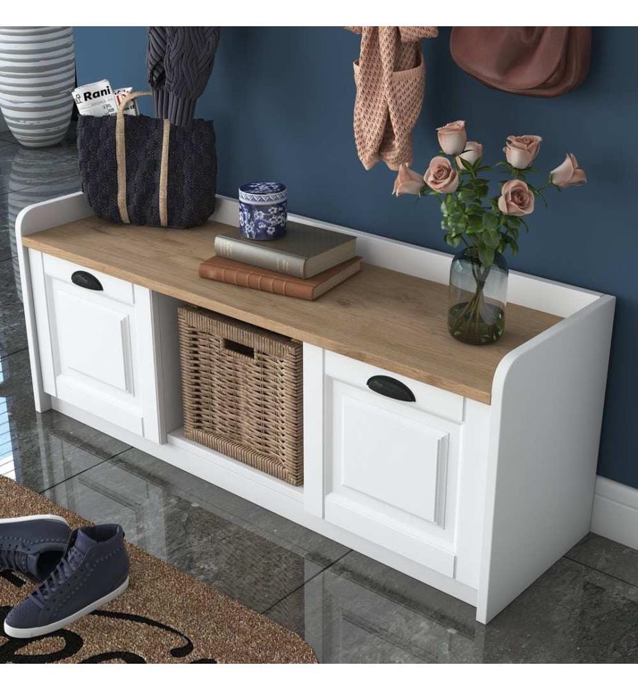 Hall Stand - White Walnut