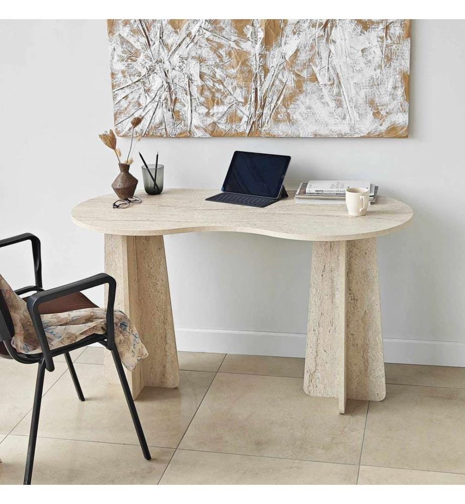 Study Desk - Travertine
