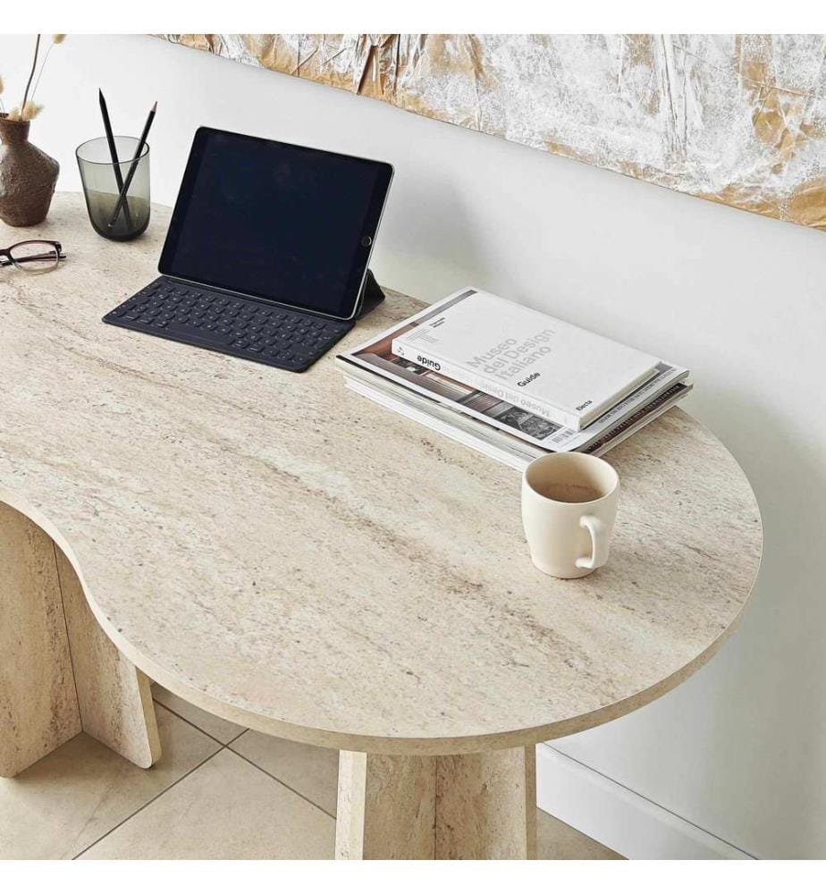 Study Desk - Travertine
