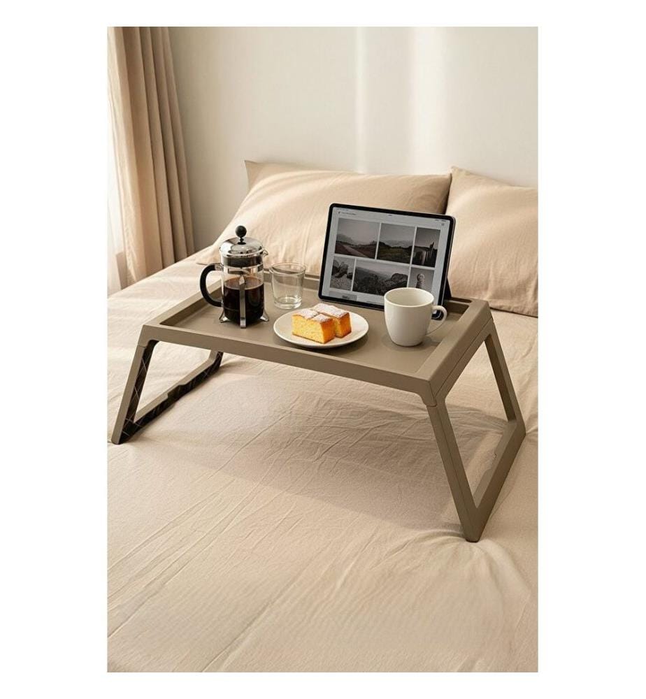 Laptop Standing Desk - Light Brown
