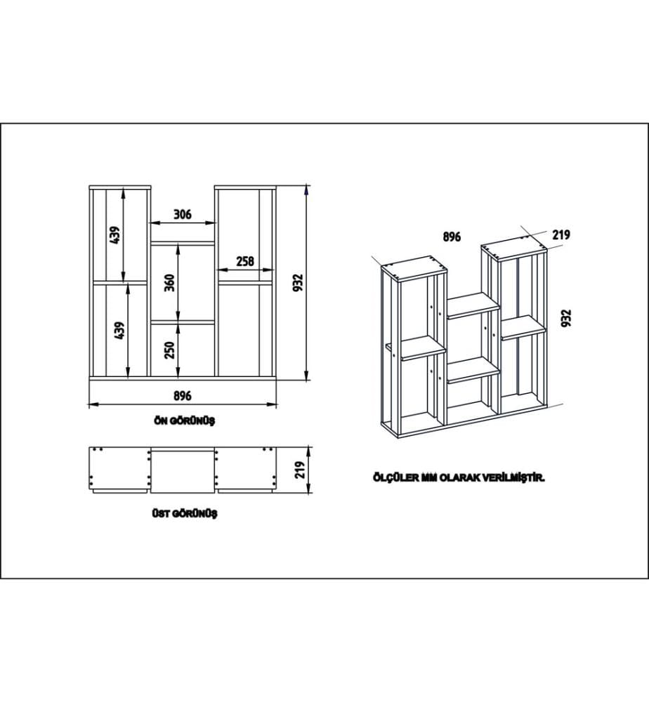 Scaffale multiuso - Bianco