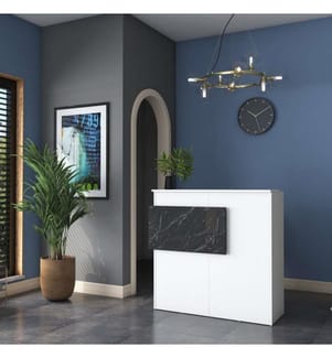 Reception Table - White Anthracite