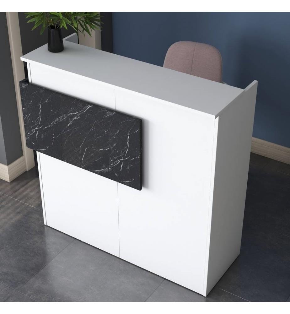 Reception Table - White Anthracite