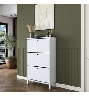 Shoe Cabinet - White
