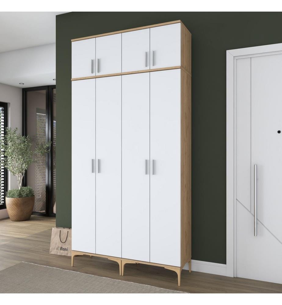 Hall Stand - Walnut White