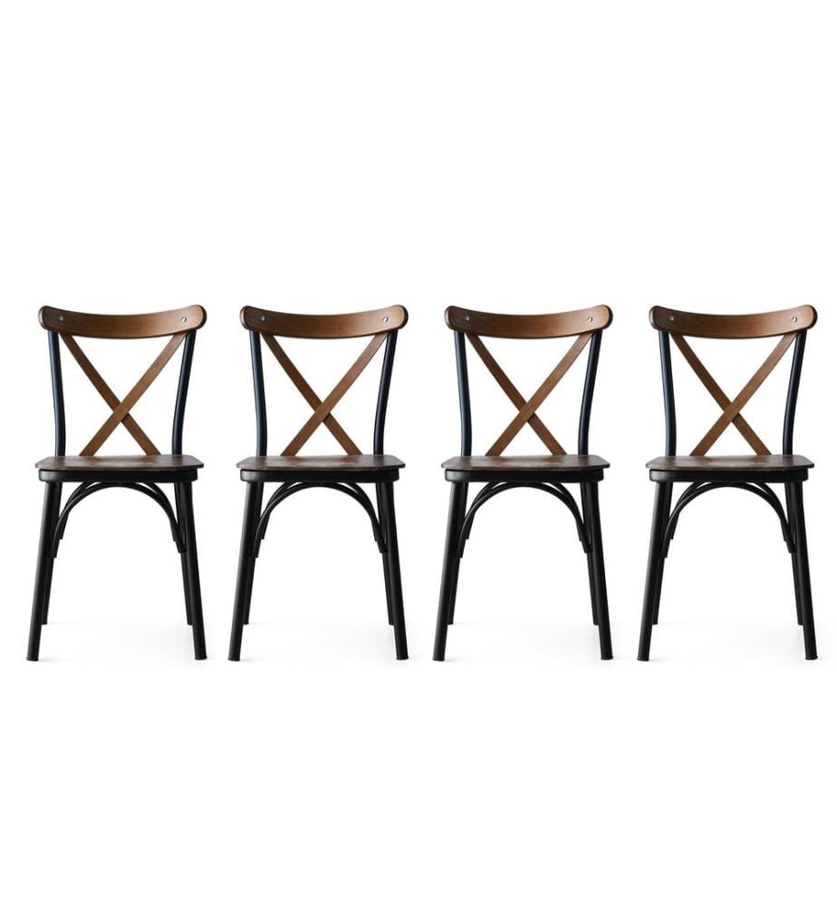 Ensemble de chaises (4 pièces) - Noyer