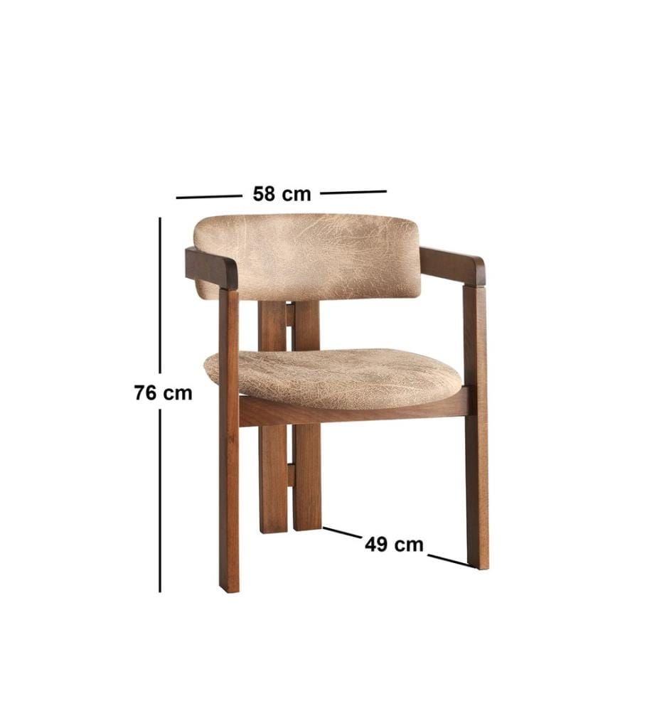 Stuhl – Walnussbeige