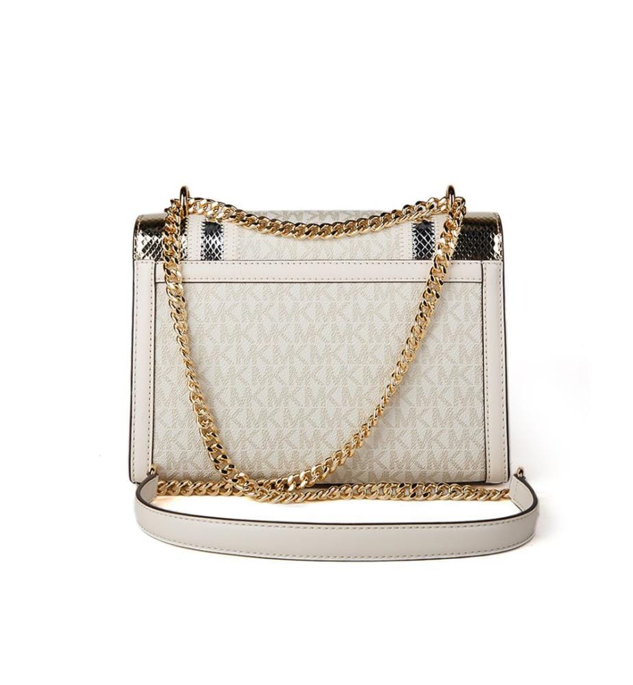 Whitney Medium Shoulder Bag - Pale Gold Multicolor