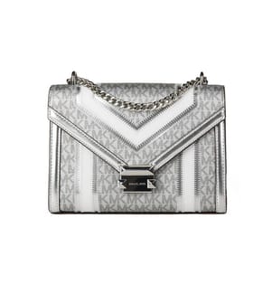 Sac bandoulière Whitney moyen - Argenté