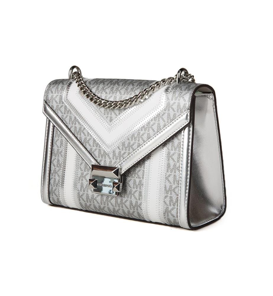 Sac bandoulière Whitney moyen - Argenté