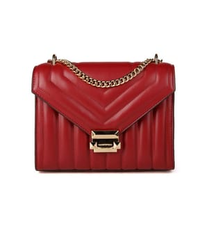 Sac bandoulière Whitney moyen - Cerise