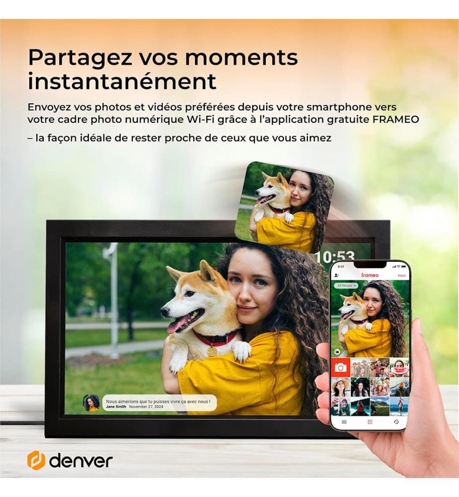 Digitaler Fotorahmen mit WLAN „Denver“ PFF-1503B