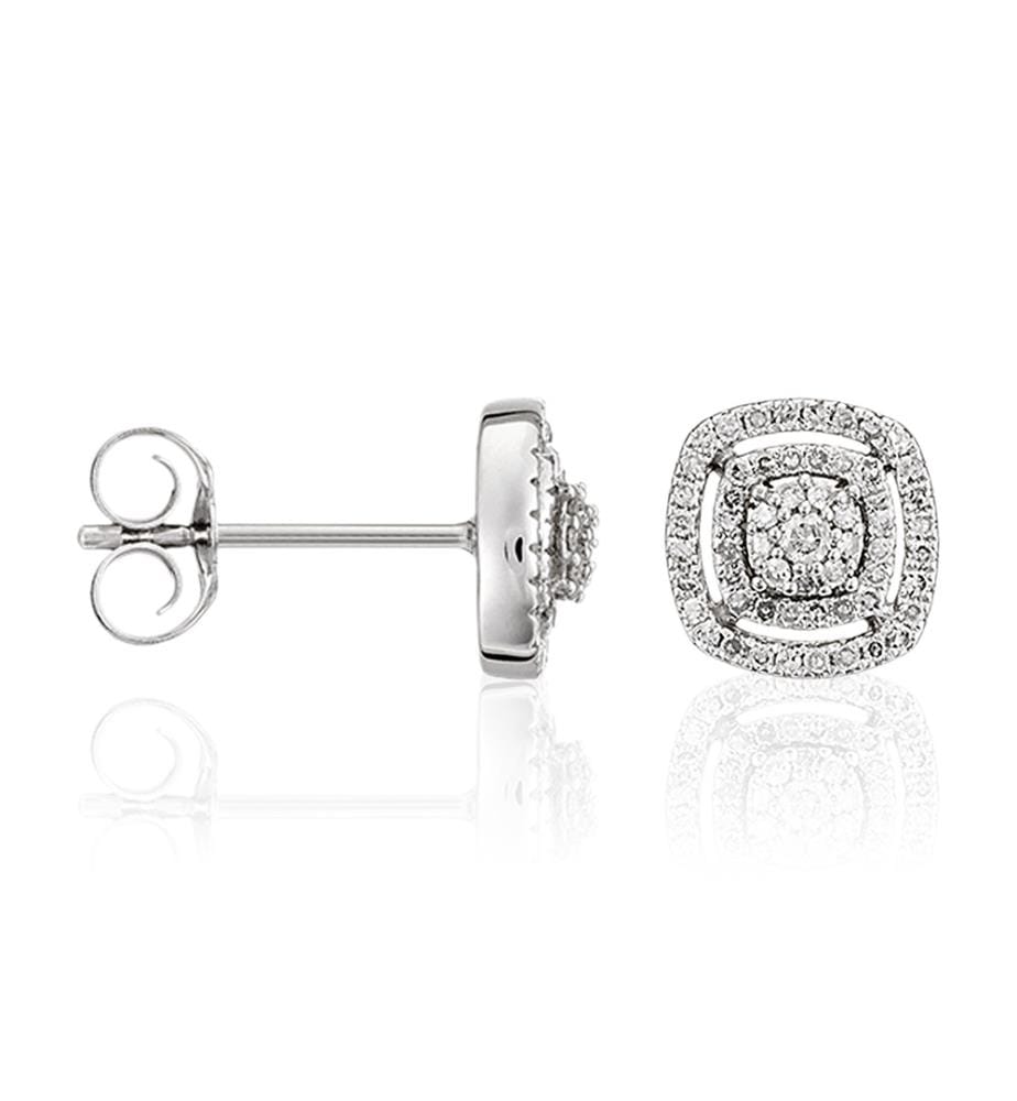 Ohrringe Carré Richesse - Silber