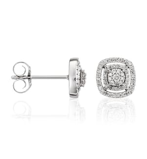 Ohrringe Carré Richesse - Silber