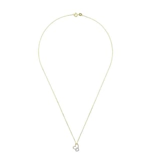 Ciondolo a forma di cuore - Oro bicolore