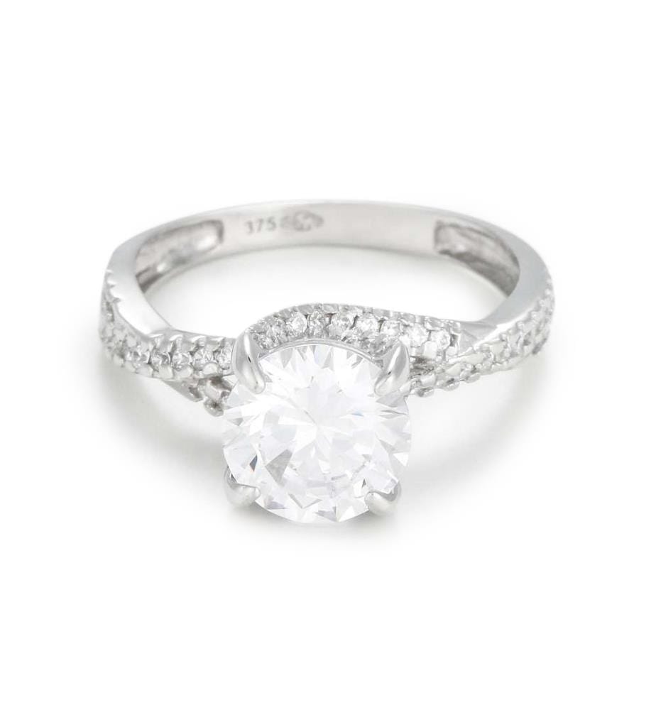 Bague Tourbillon - Or Blanc 375/1000 et Zirconium