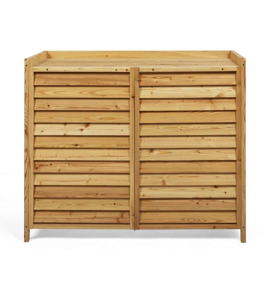 Cache Clim Extérieur Petit Modèle - Brun