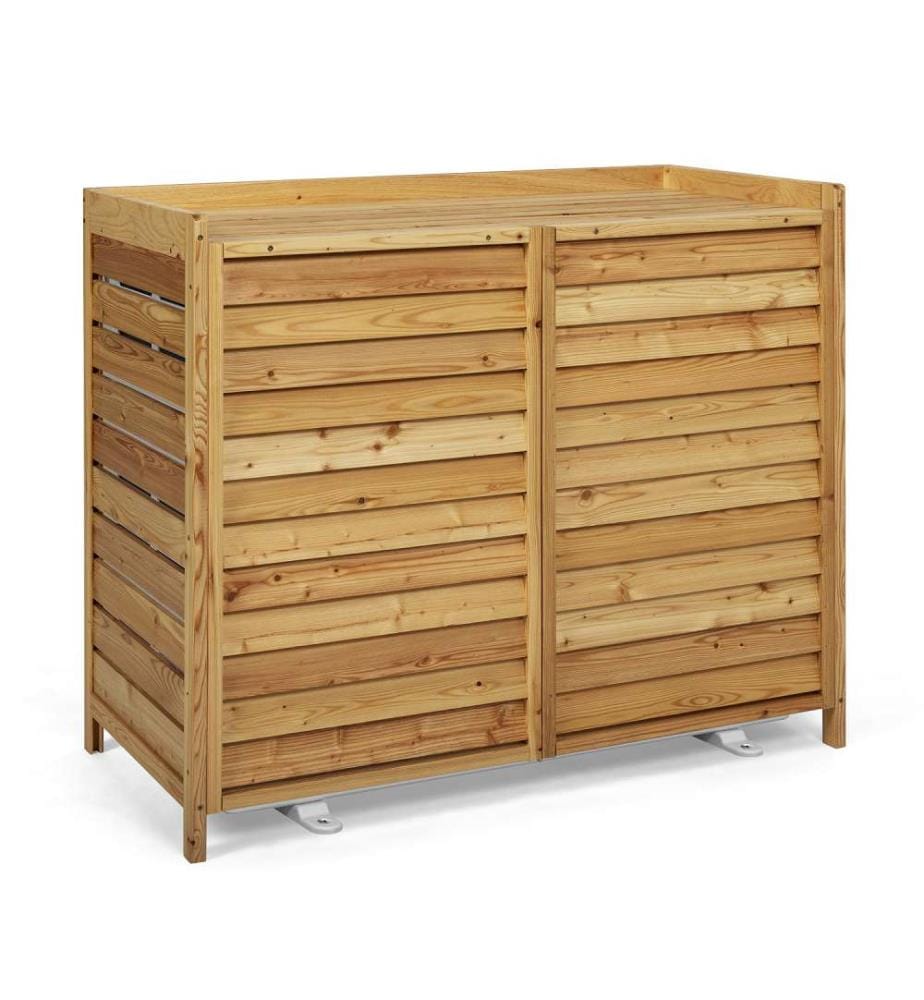 Cache Clim Extérieur Petit Modèle - Brun