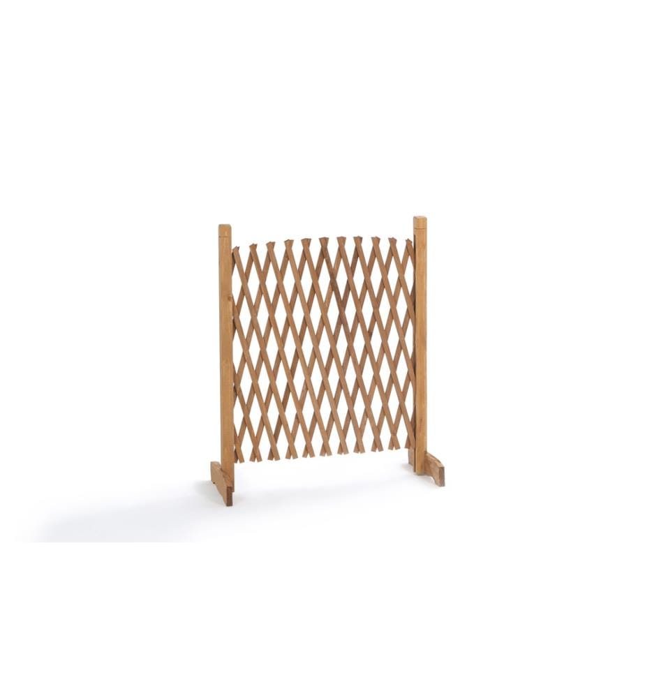 Recinzione in legno estensibile di 150 cm - Marrone