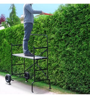 Ponteggi Mobili Su Ruote 141 x 80 x 135 cm - Nero