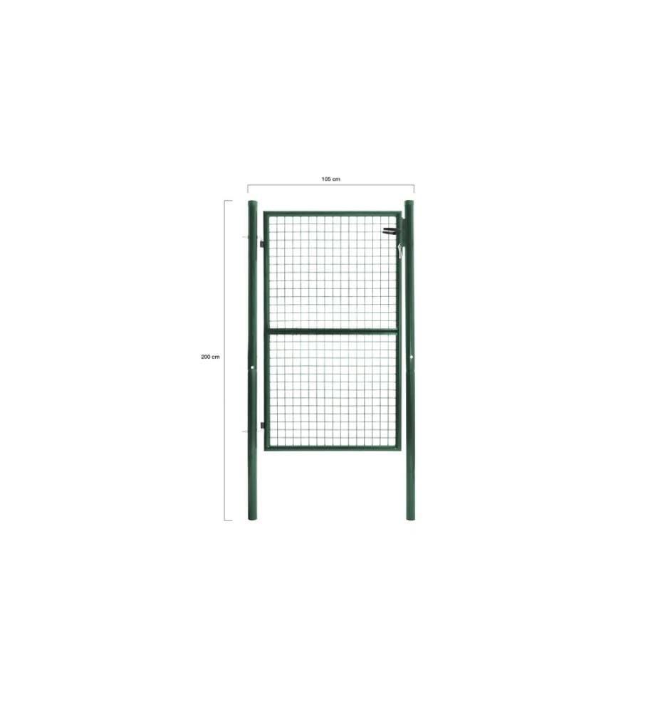 Portillon en acier vert 150x100cm