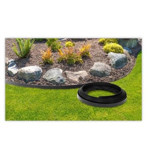 Bordurette per Parterre 10 m in Plastica - Nero
