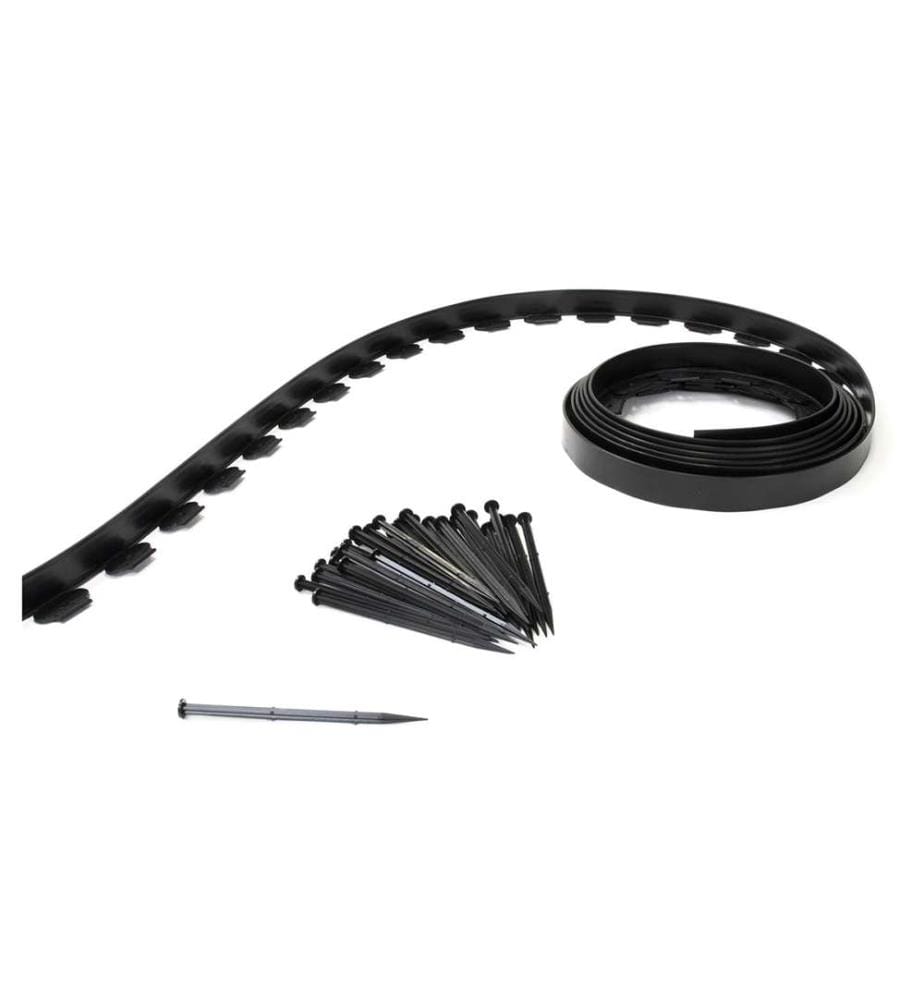Bordurette per Parterre 10 m in Plastica - Nero