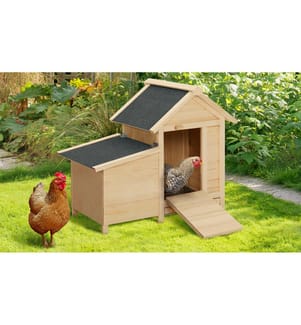 Casita wooden henhouse with built-in nesting bo x 82 x 47 x 67 cm - Brown CLair