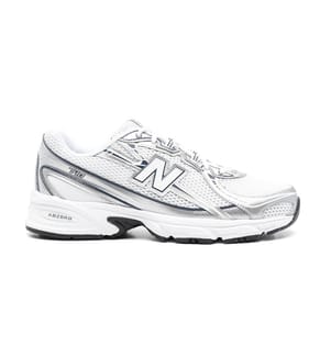 Sneaker 740 - Weiss, Silber und Marine