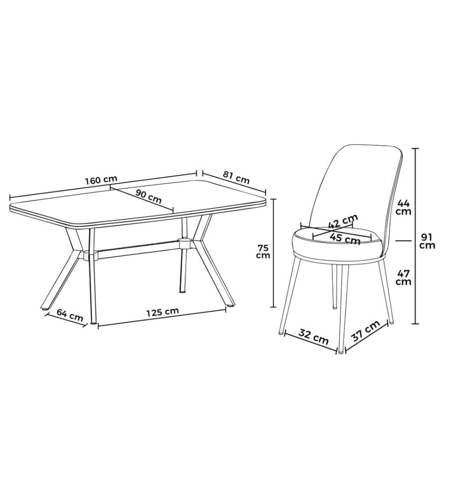 Ensemble table et chaises de salle à manger, 5 pièces, panneau 100 % laqué, marbre blanc, or, anthracite