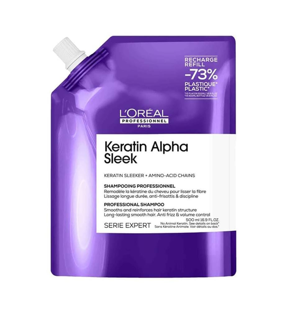 Keratin Alpha Sleek Shampoo Nachfüllpackung 500 ml