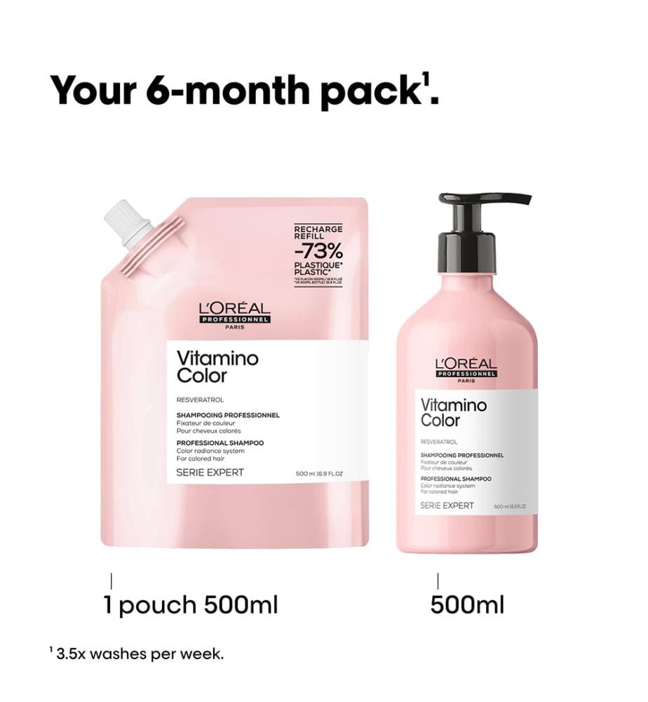 Shampoing Vitamino Color, recharge de 500 ml