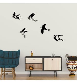 Decorazione da parete in metallo - Nero