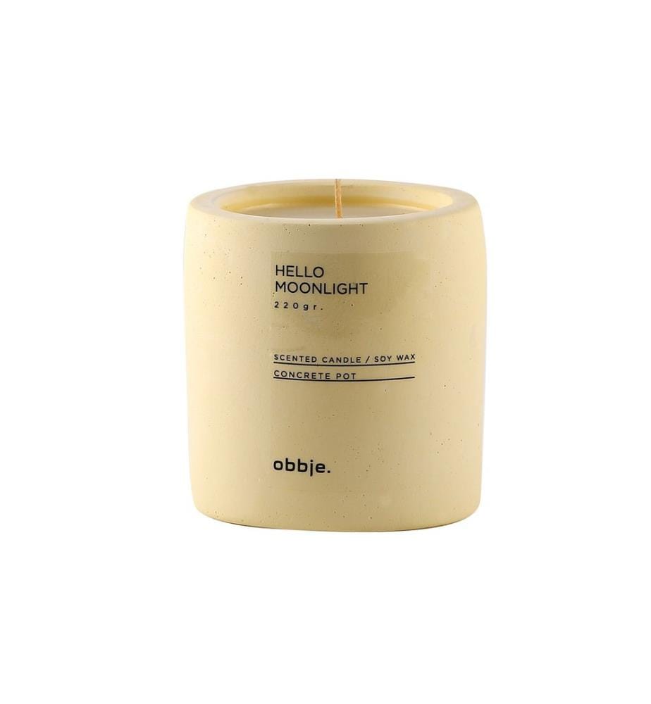 Bougie Verti Hello Moonlight - Jaune