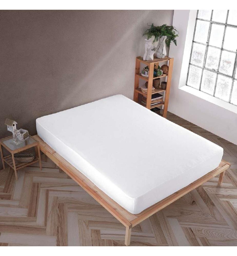 Drap-housse simple en jersey - Blanc