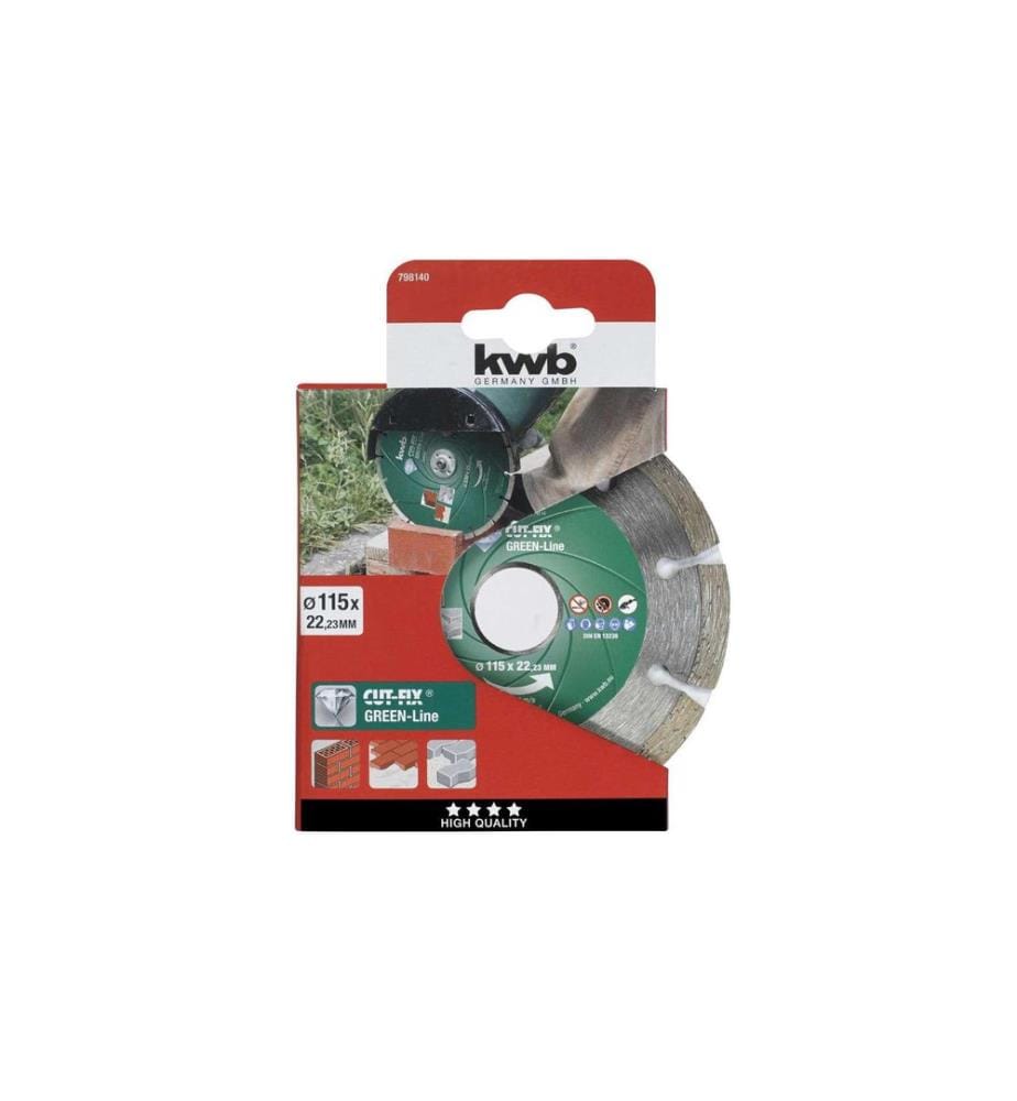 kwb Disque de coupe Green-Line Diamant 115 mm