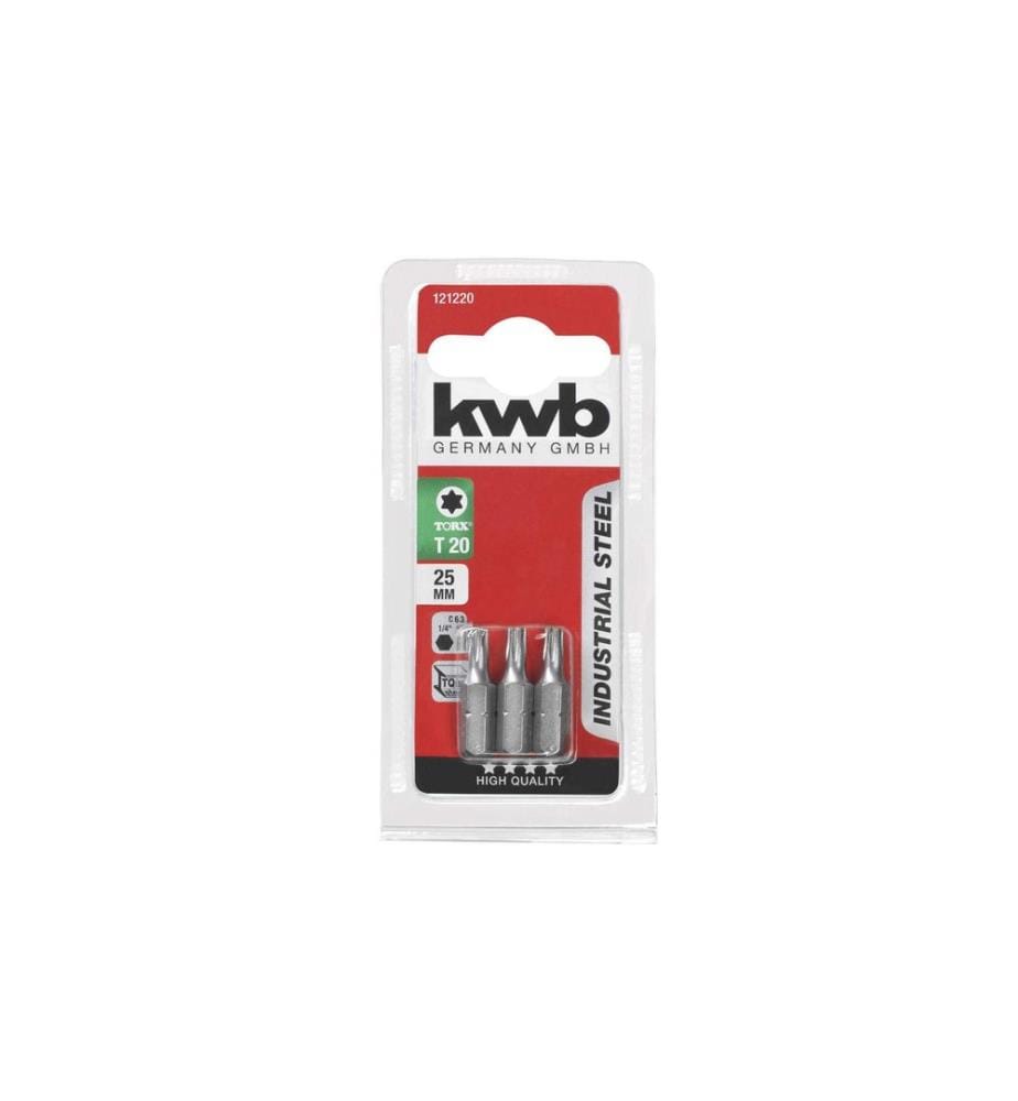 Jeu d'embouts Torx kwb T20 3 pièces