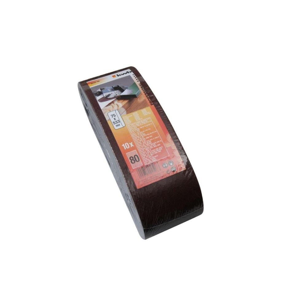 kwb Schleifband 75 x 533 mm K80 10er Pack