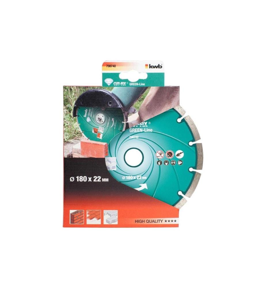 kwb Disque de coupe Green-Line Diamant 180 mm