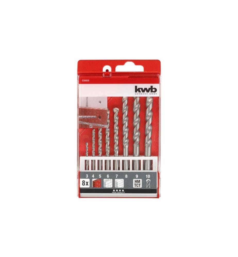 kwb Set de forets pour pierre 3-10 mm 8 pièces