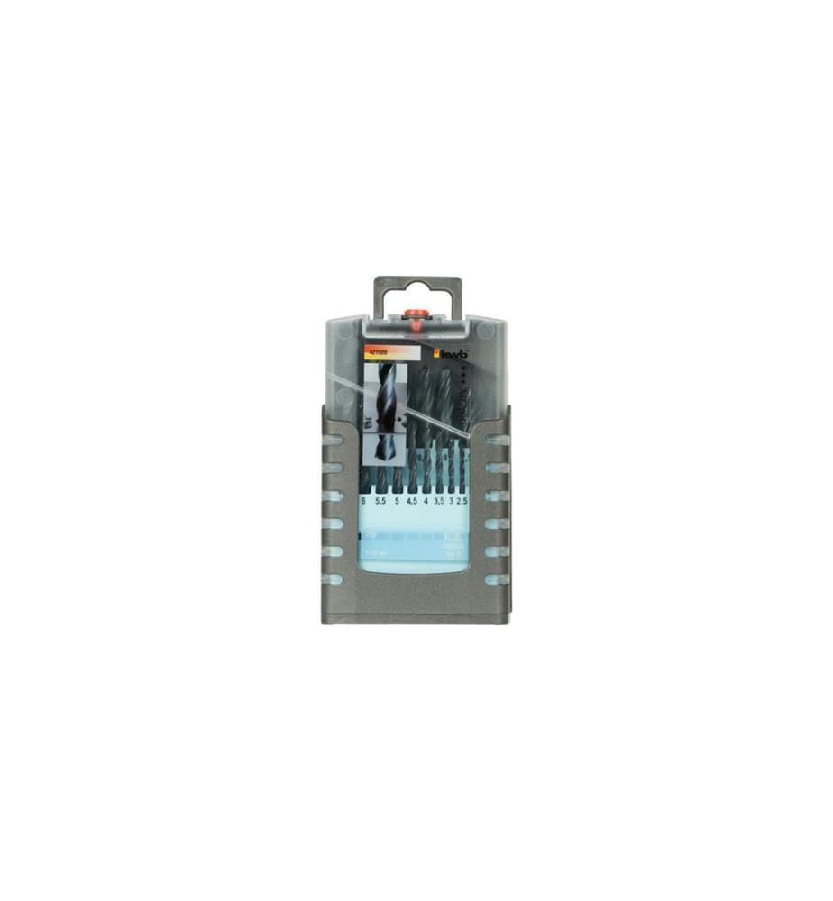 kwb set de forets hélicoïdaux 1-10 mm 19 pièces