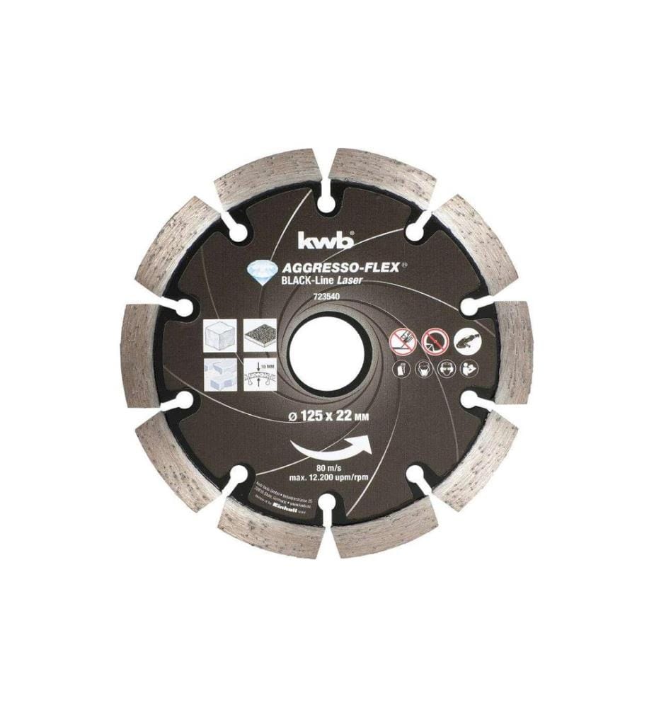 Disque de coupe kwb Black-Line diamant 125 mm