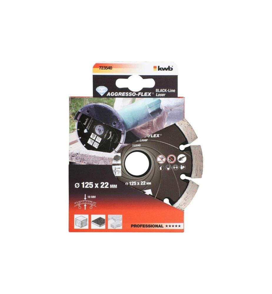 Disque de coupe kwb Black-Line diamant 125 mm