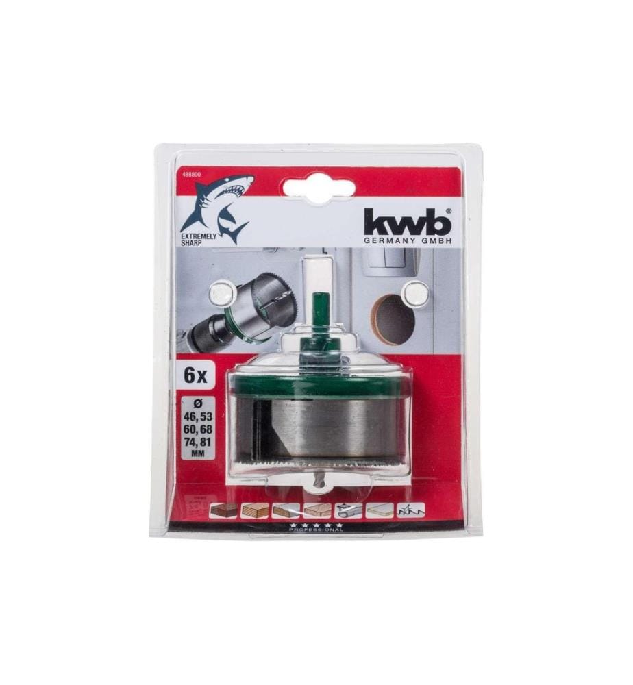 Scie cloche kwb 4681 Profondeur 32 / 6 couronnes