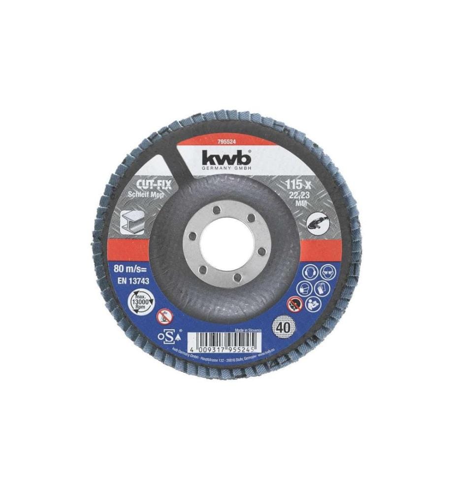 kwb Disque de ponçage Métal 115 mm K40