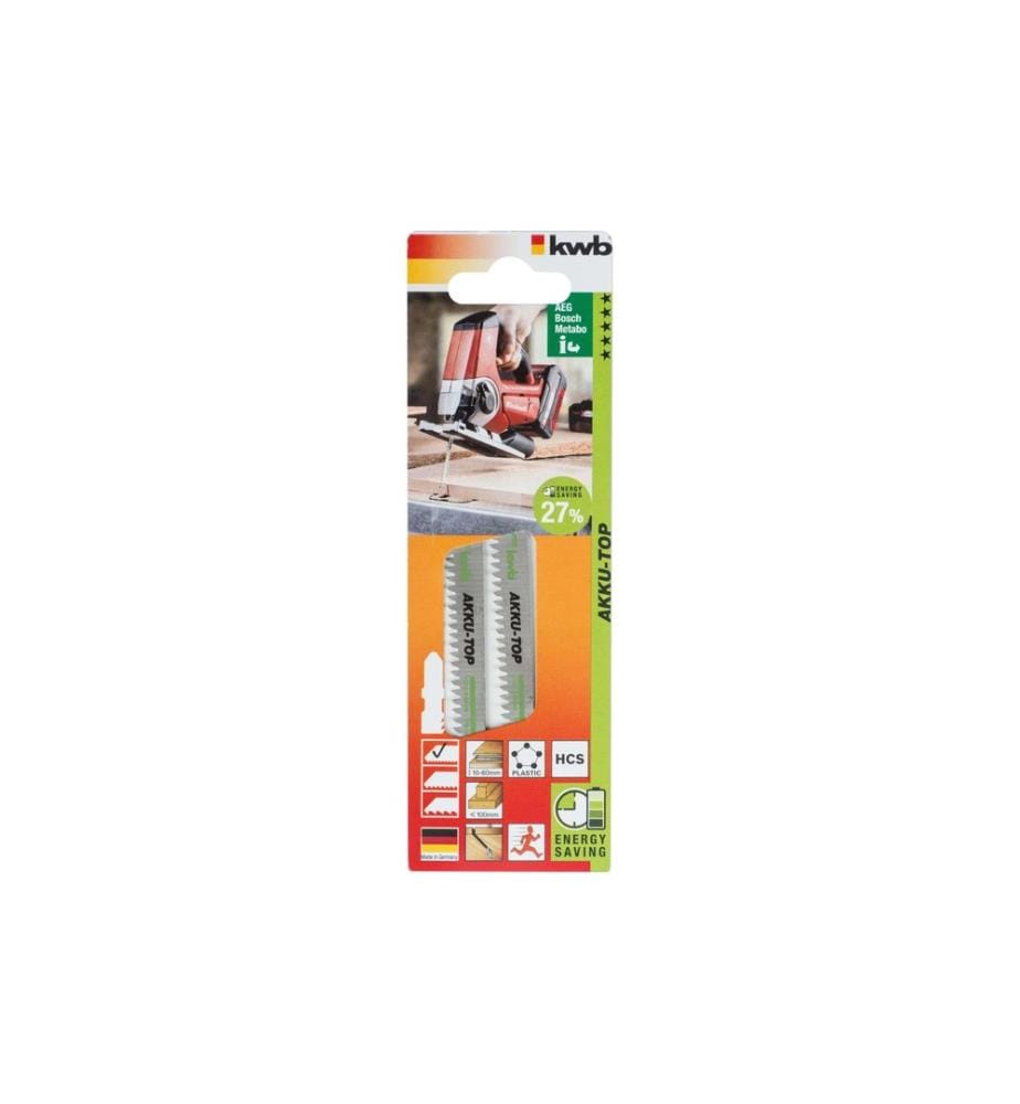 kwb Stichsägeblätter-Set Akku-Top Holz/Kunststoff