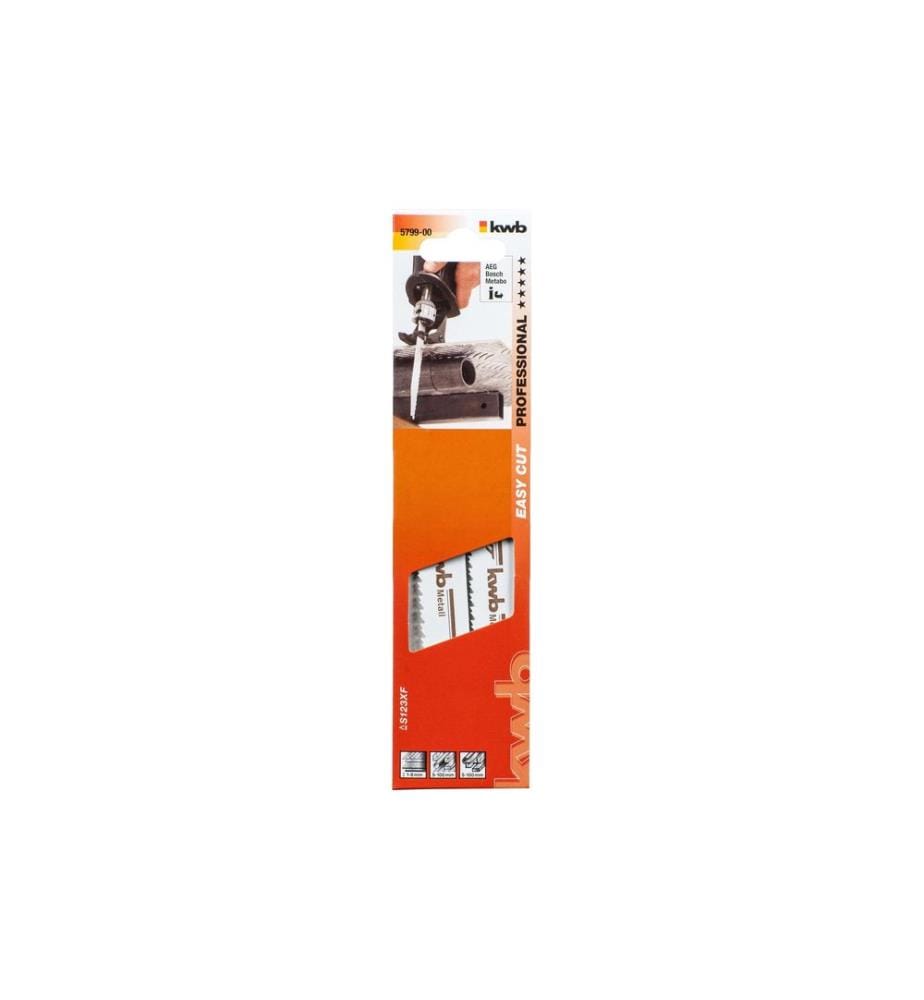 Jeu de lames de scie sabre KWB Easy Cut Métal