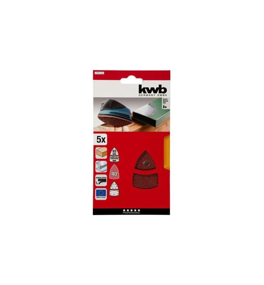 kwb Kletthaftscheibe 100 x 62, 93 mm / 5 Stück